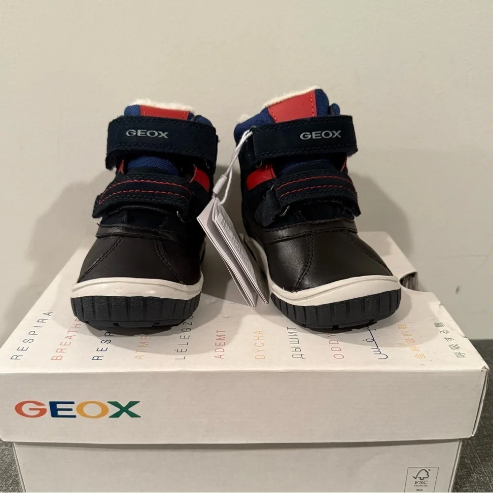 Geox Respira Toddler Boys Winter Boots Warm Lined size US6.5